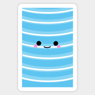 I'm a cute Iphone and I smile [Light Blue] Sticker